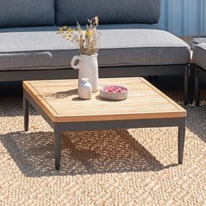 LifestyleGarden Topaz Loungetisch 73x73cm Aluminium/Teak