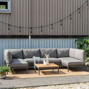 LifestyleGarden Topaz Loungeset Aluminium/Teakholz