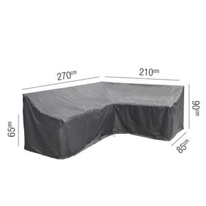 AeroCover Schutzhülle für Ecklounge 270x210x85x65/90cm Polyester