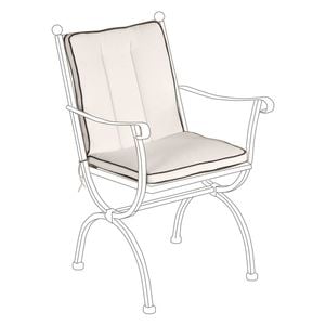 MBM Romeo Gartenstuhlauflage Niedriglehner 44x87cm Mischgewebe