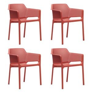 Nardi Net Stapelsessel-Set 4tlg Kunststoff