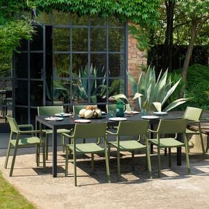 Nardi Trill Gartenmöbel-Set 9-tlg. + Tisch 210/280x100cm