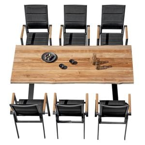Niehoff Revent Gartenmöbel-Set L (6 Plätze) Tisch 200x95cm