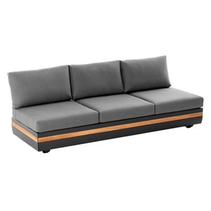 Niehoff Volano Gartensofa 220 cm Aluminium/Teak/Polypropylen