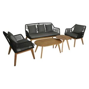 Outdoor Living Seville Loungeset 5-tlg. Akazie/Rope