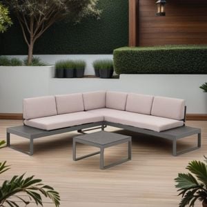 OUTLIV. Brescia Ecklounge Aluminium/Polster