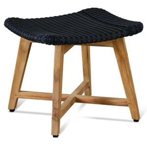 OUTLIV. Clovelly Hocker Teak/Geflecht