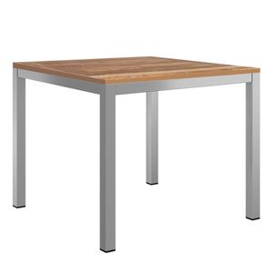 OUTLIV. Gartentisch 90x90cm Edelstahl/Teak