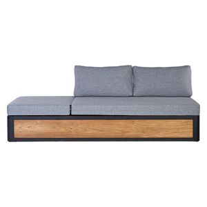 OUTLIV. Paros Gartenloungesofa verstellbar Aluminium/Teak recycelt/Olefin