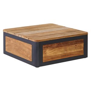 OUTLIV. Paros Loungetisch 70x70cm Aluminium/Teak recycelt