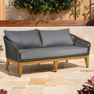 OUTLIV. Santorin Gartensofa  170 cm Teak/Rope/Olefin