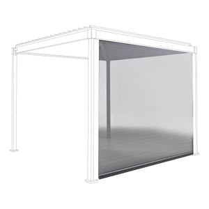 OUTLIV. Solid Seitenrollo für Gartenpergola 300cm Aluminium/Textilene