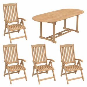 OUTLIV. Takoma Gartenmöbel-Set 5-tlg. Tisch 160/220x100cm