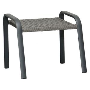 Ploß Kiribati Gartenhocker Aluminium/Geflecht