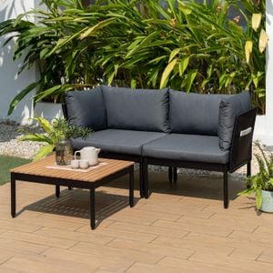 LifestyleGarden Colobus Loungeset Aluminium/Kunstfaser