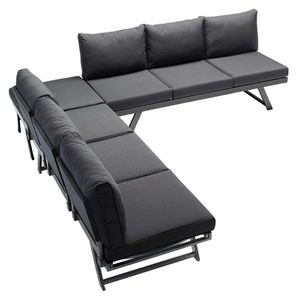 Sieger Auckland Daybed Aluminium/Sunproof® Eisengrau/Hellgrau