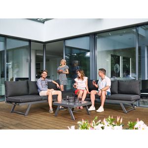 Sieger Auckland Ecklounge 4-tlg. Aluminium/Sunproof