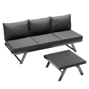 Sieger Auckland Gartensofa 2-tlg. Aluminium/Sunproof