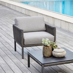 Solpuri Club Loungesessel Aluminium/Rope/Acryl