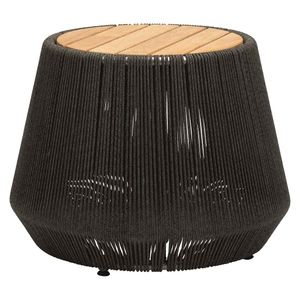 Stern Beistelltisch Ø45cm Aluminium/Rope/Teak