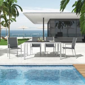 Stern Cardiff Gartenmöbel-Set 5-tlg. Tisch 160x90cm
