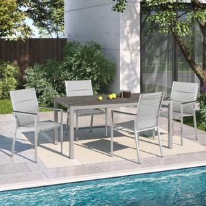 Stern Cardiff Gartenmöbel-Set 5-tlg. Tisch 160x90cm