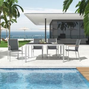 Stern Cardiff Gartenmöbel-Set 5-tlg. Tisch 160x90cm