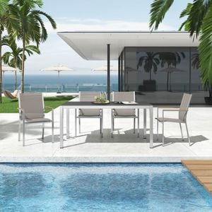 Stern Cardiff Gartenmöbel-Set 5-tlg. Tisch 160x90cm