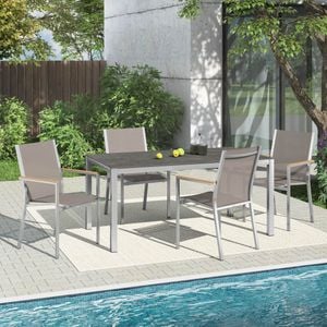 Stern Cardiff Gartenmöbel-Set 5-tlg. Tisch 160x90cm