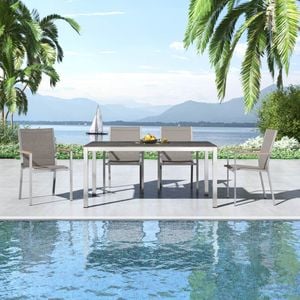 Stern Cardiff Gartenmöbelset 5-tlg. mit Tisch 160x90 cm