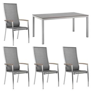 Stern Cardiff Gartenmöbelset 5-tlg. mit Tisch 160x90 cm