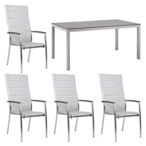 Stern Cardiff Gartenmöbelset 5-tlg. mit Tisch 160x90 cm