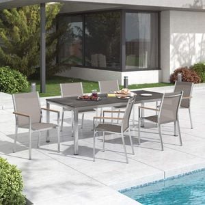 Stern Cardiff Gartenmöbelset 7-tlg. mit Tisch 220x100 cm