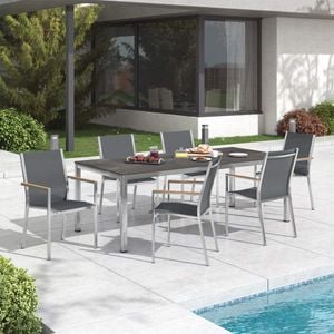 Stern Cardiff Gartenmöbelset 7-tlg. mit Tisch 220x100 cm