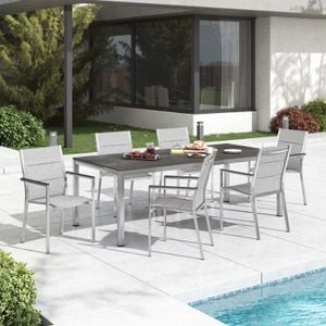 Stern Cardiff Gartenmöbelset 7-tlg. mit Tisch 220x100 cm