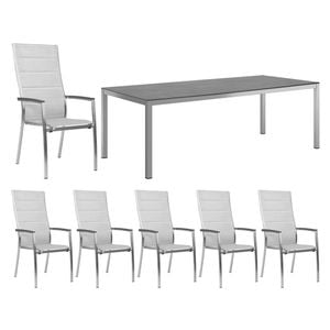 Stern Cardiff Gartenmöbelset 7-tlg. mit Tisch 220x100 cm