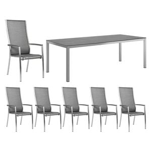 Stern Cardiff Gartenmöbelset 7-tlg. + Tisch 220x100 cm