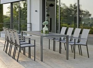 Stern Evoee Gartenmöbel-Set XL (8 Plätze) Tisch 200/260x90cm