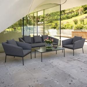 OUTLIV. Finn Loungeset Aluminium/Outdoorstoff