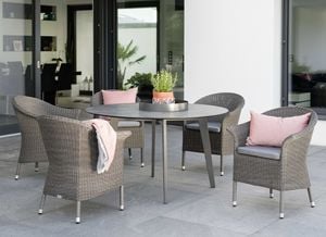 Stern Glen Gartenmöbel-Set M (4 Plätze) Tisch Ø134cm