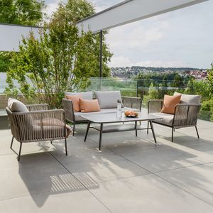 Stern Marla Loungeset inkl. Loungetisch Aluminium/Rope