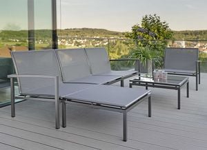 Stern Skelby Loungeset Aluminium/Textilene