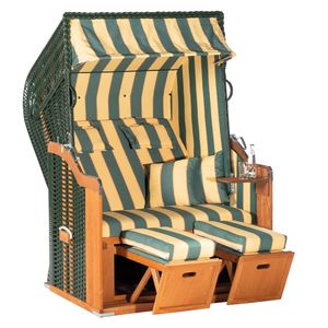 Sunny Smart Rustikal 250 Plus Strandkorb Geflecht/Fichte