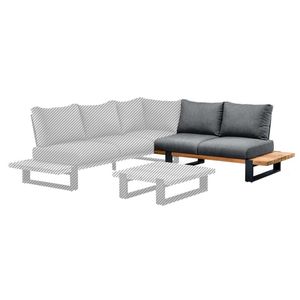 Suns Nardo Gartensofa Aluminium/Teak/Sunproof