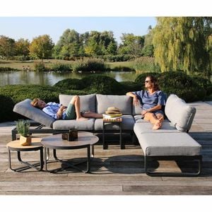 Kettler Ocean Skid Modular Casual Dining Set mit Tisch Skate 9-tlg