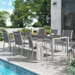 Zebra One Gartenmöbel-Set L (6 Plätze) mit OUTLIV. Tisch 160/217/267x91cm
