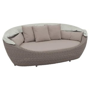 Domus Ventures Paradiso Loungeinsel Halbrundgeflecht/Olefin