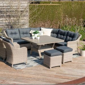 Garden Impressions Milwaukee Dininglounge 4-teilig Geflecht