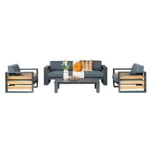 Garden Impressions Solo Lounge-Gruppe 4-tlg. Aluminium/Polyester