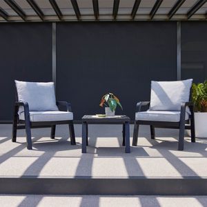Hartman Ibiza Gartenmöbel-Set 3-tlg. mit Tisch 60x60cm